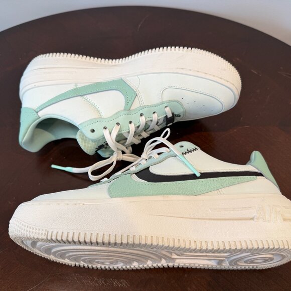 Nike Air Force 1 Platform Barely Green Mint Wmn Sz 8.5 - Picture 6 of 7